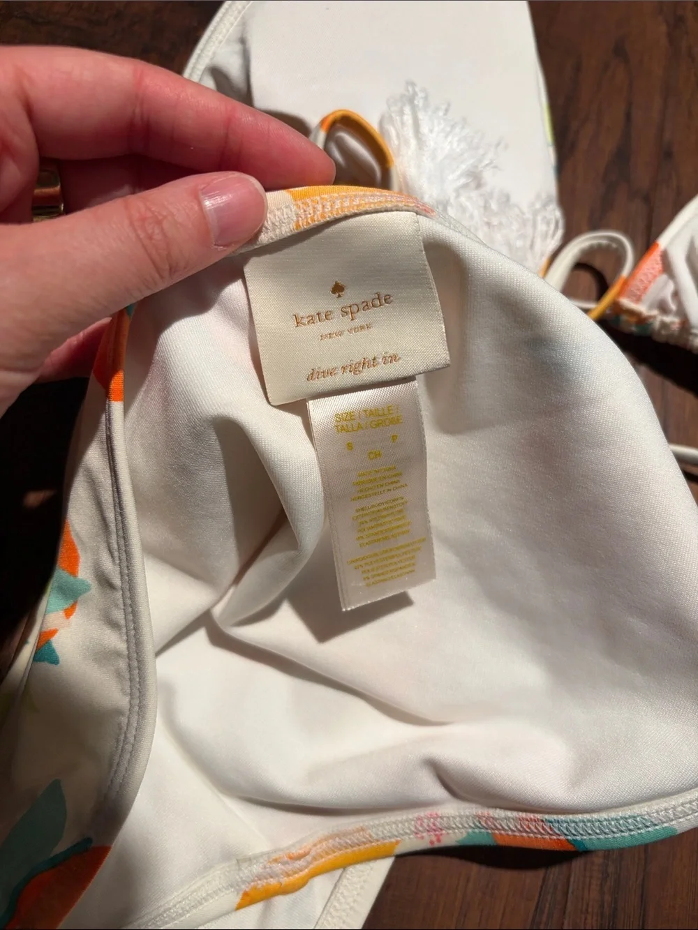 kate spade Dive Right In Bikini-- EUC— Size Small